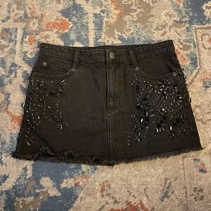 Free people, jeans skirt